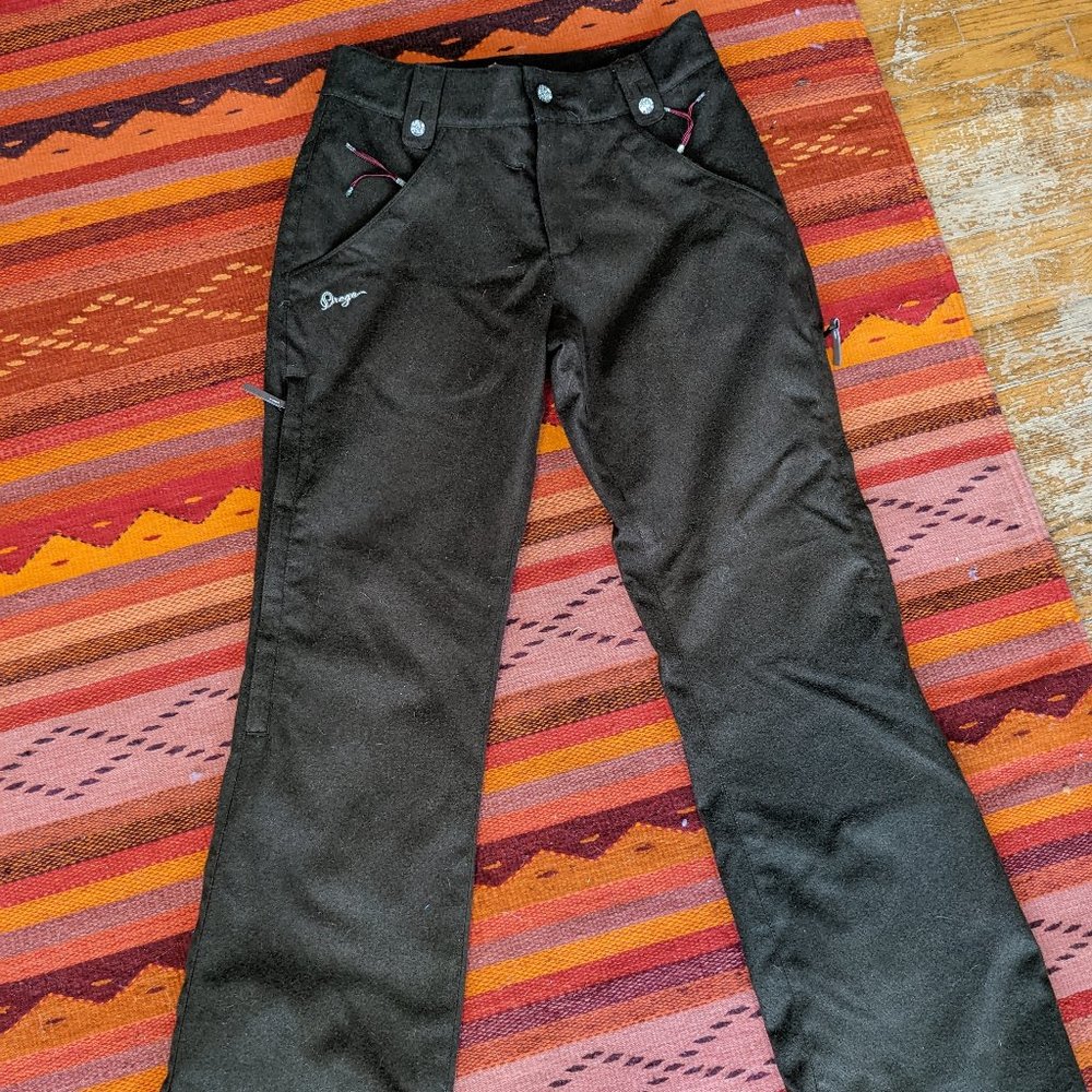 Inulated Orage Brown Ski/Snow Pants XS